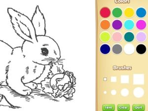Laro Bunny pangkulay ng libro para sa mga bata online
