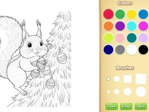 Laro Christmas Animal Coloring Book para sa mga bata online