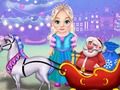 Laro Little Elsa Clean Christmas Carriage online