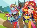 Laro Mga batang babae mula sa Equestria. Mga Larong Pagkakaibigan: Motocross  online