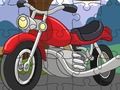 Laro Cartoon Motorbike Jigsaw online