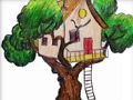 Laro Book ng pangkulay ng Tree House  online