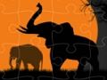 Laro Elephant Silhouette Jigsaw online