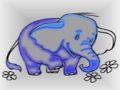 Laro Baby Elephant Colouring  online