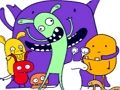Laro Cute Little Monsters Itinaas ng Jigsaw  online