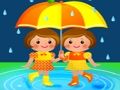 Laro Mga bata na maulan araw puzzle online