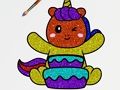 Laro Coloring Book Glittered Unicorn  online