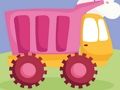 Laro Mga Cute Kids Trucks Jigsaw  online