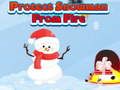 Laro Protektahan ang Snowman Mula sa Apoy  online