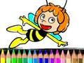 Laro Bumalik sa School Maja The Bee Coloring Book online