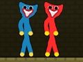 Laro Pula at Asul na Stickman Huggy  online