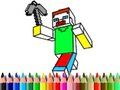 Laro Bumalik sa Paaralan: Minecraft Coloring  online