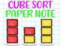 Laro Cube Sort Paper Tandaan online
