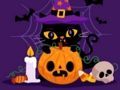Laro Galit na Halloween Cats Jigsaw  online
