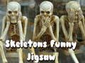 Laro Mga Skeleton Nakakatawang Itinaas ng Jigsaw  online