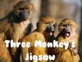 Laro Tatlong Monkey's Jigsaw online