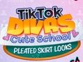 Laro Tiktok divas cute na paaralan pleated skirt hitsura online