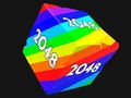 Laro Mga Cube 2048 3D na may Mga Numero  online