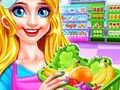 Laro Paglilinis ng batang babae ng supermarket online