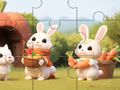 Laro Jigsaw Puzzle: Mga Kuneho na May Karot  online
