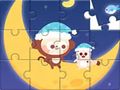Laro Jigsaw puzzle: unggoy na may buwan online