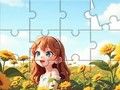 Laro Jigsaw Puzzle: Sunflower Girl online