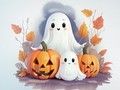 Laro Pangkulay na Aklat: Halloween Ghosts  online