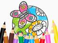 Laro Pangkulay na Aklat: Butterfly With Flower  online