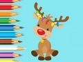 Laro Pangkulay na Aklat: Cute Christmas Reindeer  online