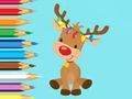Laro Pangkulay na Aklat: Cute Christmas Reindeer  online