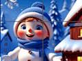 Laro Maligayang Snowman Puzzle  online