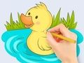 Laro Pangkulay na Aklat: Baby Duck Swim  online