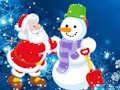Laro Santa Claus at Snowman Jigsaw  online