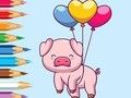 Laro Pangkulay na Aklat: Balloon Pig  online