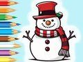 Laro Pangkulay na Aklat: Snowman Family  online