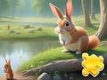 Laro Jigsaw Puzzle: Kuneho At Mga Squirrel  online