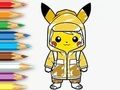 Laro Pangkulay na Aklat: Raincoat Pikachu  online