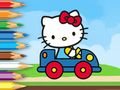 Laro Pangkulay na Aklat: Hello Kitty Driving Car  online