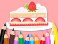 Laro Pangkulay na Aklat: Strawberry Cake  online