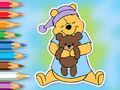 Laro Pangkulay na Aklat: Winnie With Toy Bear  online