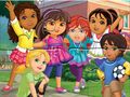 Laro Jigsaw Puzzle: Dora papunta sa lungsod online