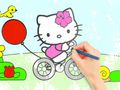 Laro Pangkulay na Aklat: Hello Kitty Cycling  online