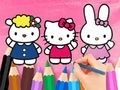 Laro Pangkulay na Aklat: Hello Kitty With Friends  online