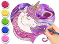 Laro Pangkulay na Aklat: Kumikinang na Unicorn  online