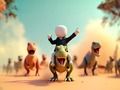 Laro Stickman: Dinosaur Arena online