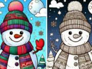 Laro Pangkulay na libro Winter  online