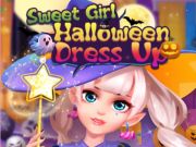 Laro Matamis na batang babae sa Halloween ay nagbibihis online