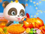 Laro Jigsaw Puzzle: Little Panda Thanksgiving Feast online