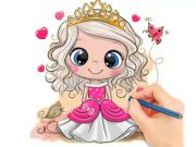 Laro Pangkulay na Aklat: Chibi Doll Princess  online
