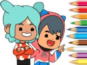 Laro Kulay ng Kulay: Mga Kaibigan ng Toca Boca  online